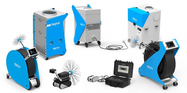 TECAI division, it provides robotic cleaning systems, rotary brushing equipment, negative-air machines and video inspection technology for residential, commercial and industrial HVAC cleaning professionals in the United States and around the world.